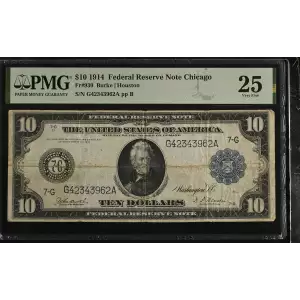 $10 1914 Red Seal Federal Reserve Notes 930