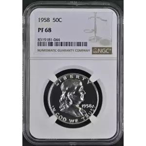1958 Proof Franklin Half Dollar - NGC PF68 (2)