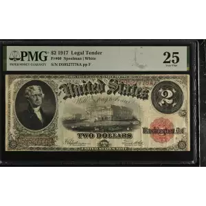 $2  Small Red, scalloped Legal Tender Issues 60