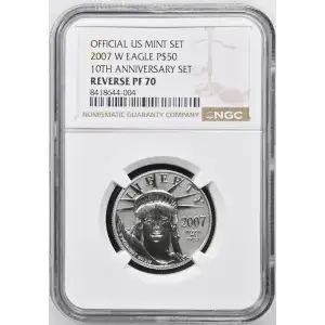 2007 W 10TH ANNIVERSARY SET OFFICIAL US MINT SET (2)