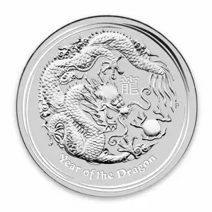 2012 1/2oz Australian Perth Mint Silver Lunar II: Year of the Dragon (3)