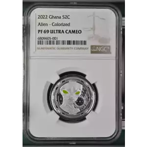 2022 Ghana Alien 1/2 oz Silver - NGC PF69 Ultra Cameo (3)