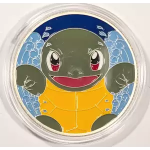 Pokemon Gotta Catch 'Em All Enameled 1 oz .999 Silver Round - Squirtle (2)