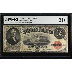 $2  Small Red, scalloped Legal Tender Issues 58* (2)