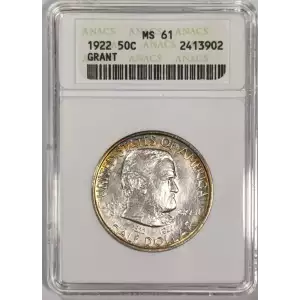 Classic Commemorative Silver--- Grant Memorial 1922 -Silver- 0.5 Dollar